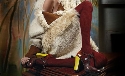 Хит сезона: двухцветные туфли от Fendi