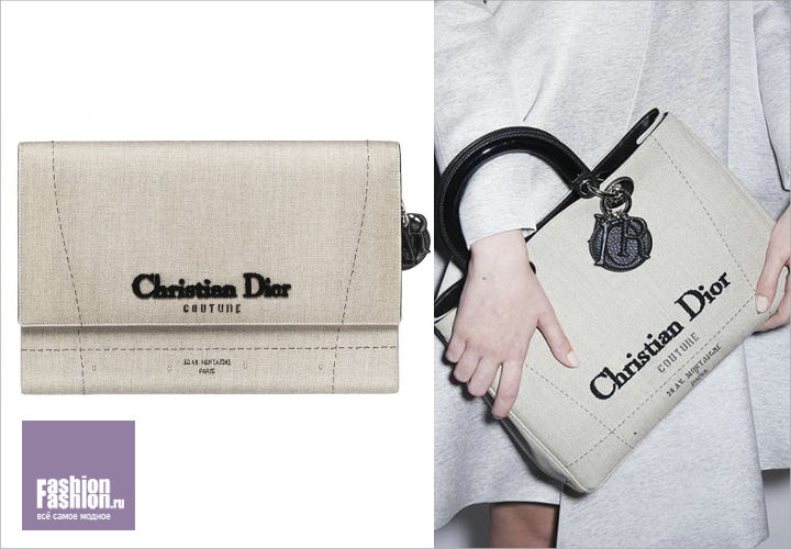 Dior: сумка и клатч с логотипом