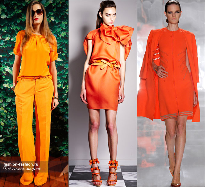 Как носить оранжевый