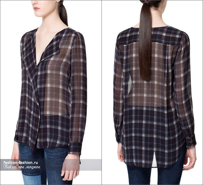 Рубашка от Zara: вид спереди, сзади