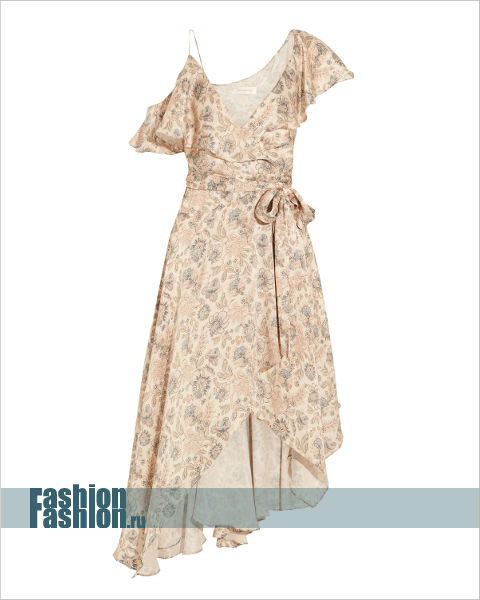 Платье с цветочным принтом от Zimmermann