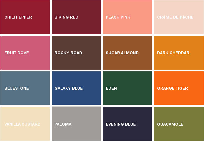 Палитра Pantone осень-зима 2019-2020 Нью-Йоркской Недели моды