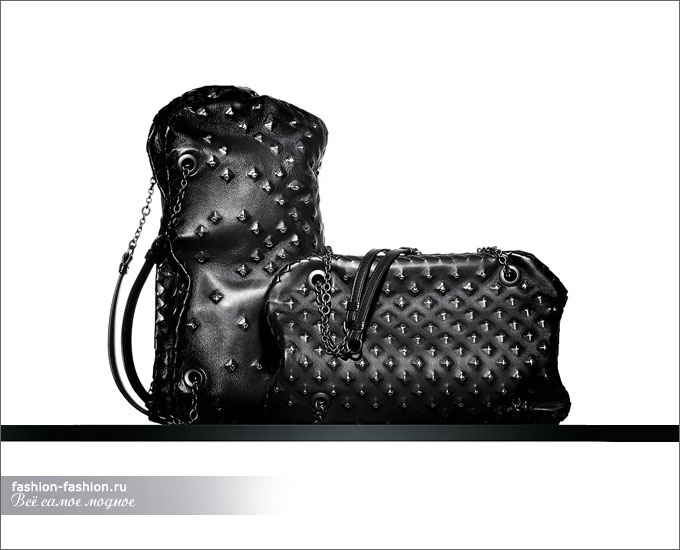 Чёрные сумки с заклепками от Bottega Veneta